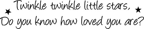 Twinkle Twinkle Little Stars | Wall Decals