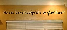 Hoofprints On Your Heart | Wall Decals
