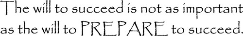 Prepare To Succeed | Wall Decals