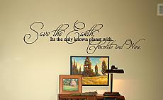 Chocolate & Wine | Wall Decals