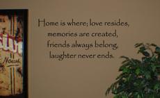 Love Memories Friends Laughter | Wall Decals