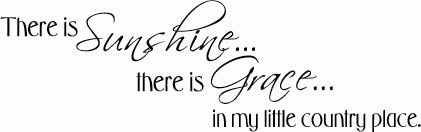 Sunshine Grace Country | Wall Decals