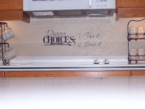 Dinner Choices | Wall Decals