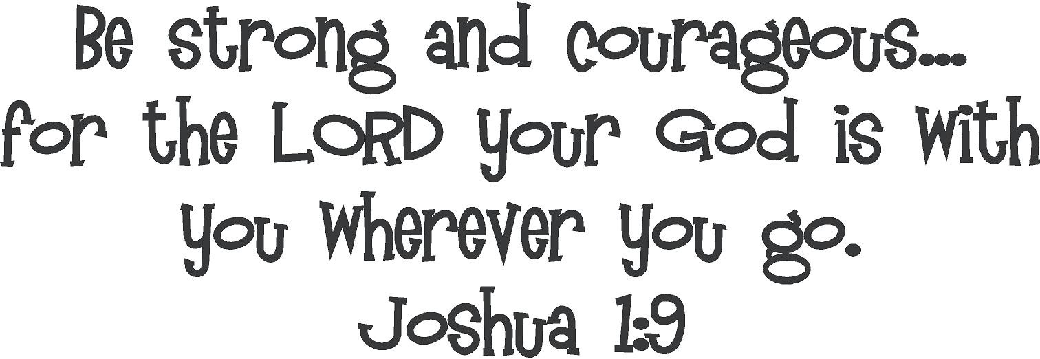 Strong and Courageous | Wall Decals