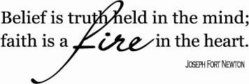 Belief Truth Faith Fire Heart | Wall Decals
