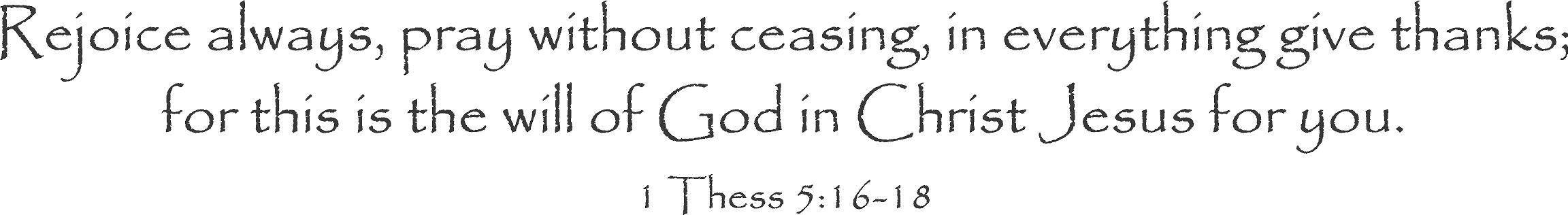 Thess Rejoice | Wall Decals