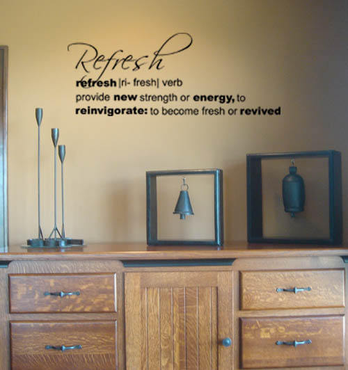 Refresh Definition | Wall Decals