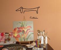 Picasso Dog Wall Decal Art