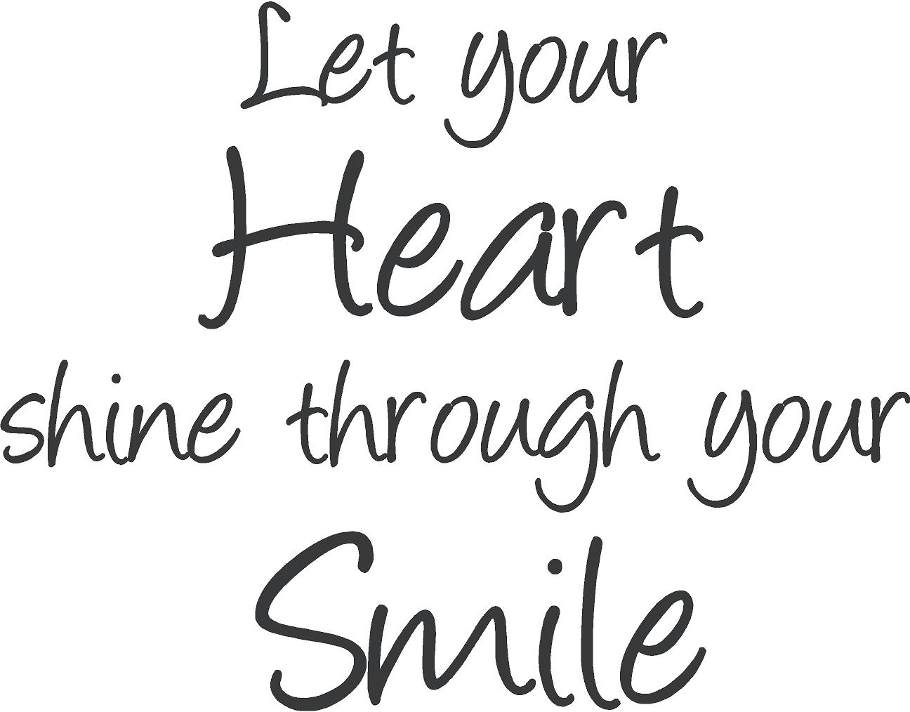 Heart Shine Through Decal