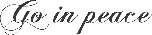 Go In Peace | Wall Decals