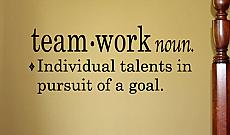Teamwork Definition | Wall Decals