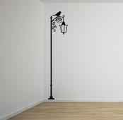 Wrought Iron Lamp Post Wall Decals