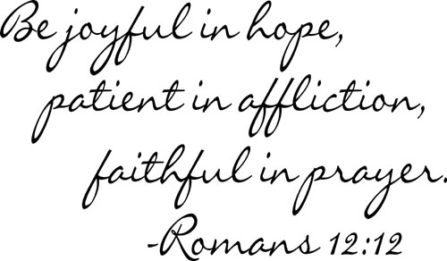 Joyful In Hope | Wall Decals