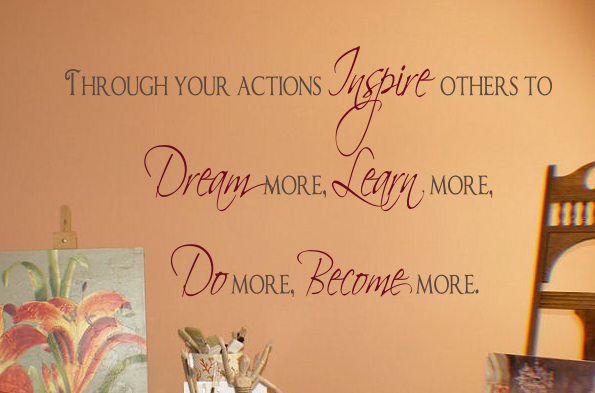 Through Your Actions | Wall Decals