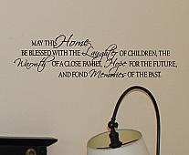 May this Home be Blessed | Wall Decals
