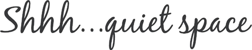 Quiet Space | Wall Decals
