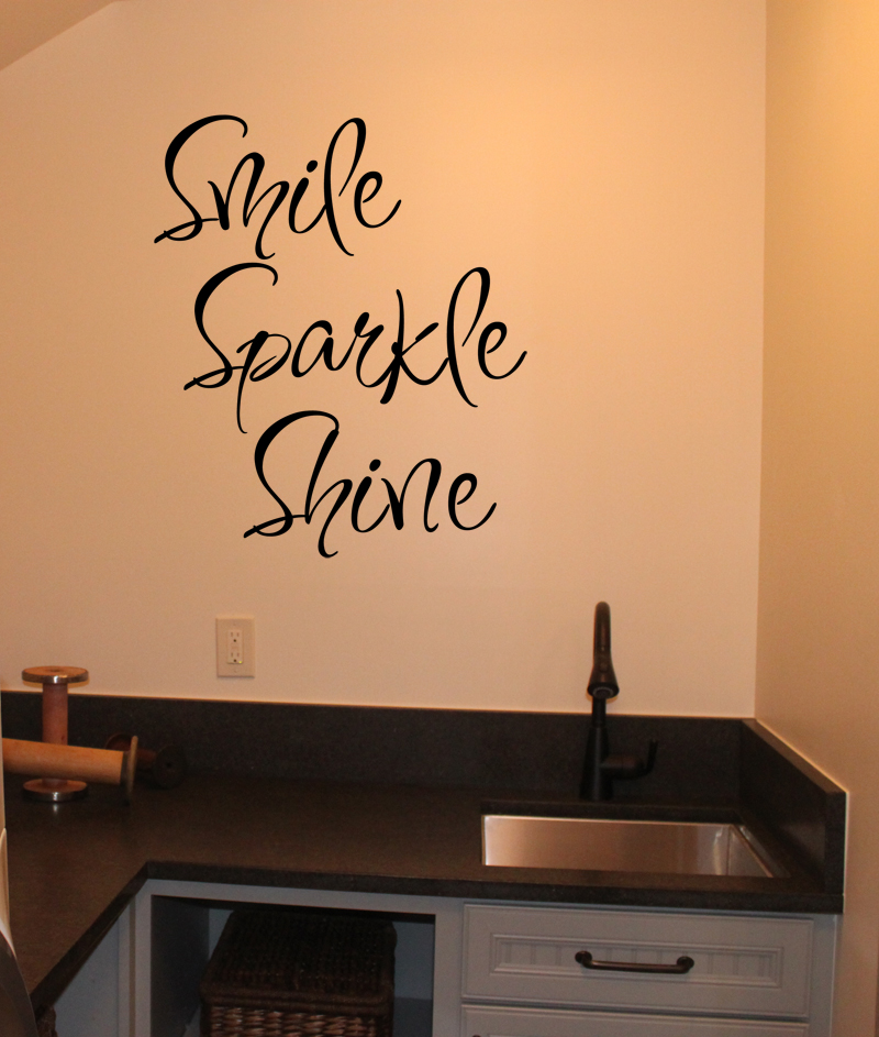 Smile Sparkle Shine | Wall Decals - Trading Phrases