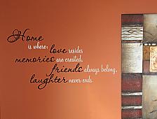 Home Love Memories | Wall Decals