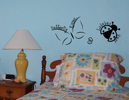 Butterfly Kisses Ladybug Hugs | Wall Decals