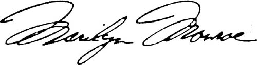 Marilyn Monroe Signature | Wall Decals
