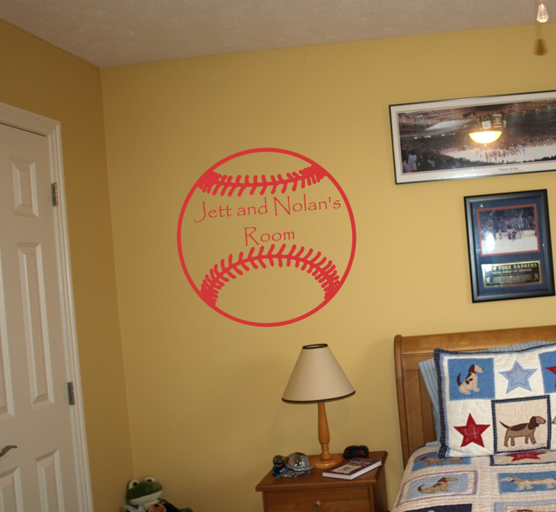 Baseball Name | Wall Decals
