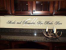 Meals And Memories Made Here Wall Decals Trading Phrases