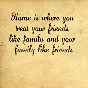 Family Like Friends Home | Wall Decals - Trading Phrases