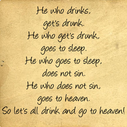 Drink And Go To Heaven | Wall Decals
