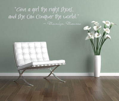 Girl Right Shoes | Wall Decals