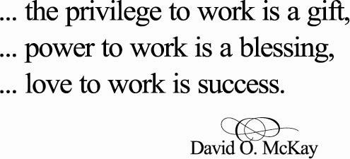 Work is a Gift | Wall Decals