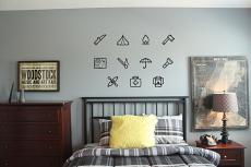Assorted Camping Symbols | Wall Decals 