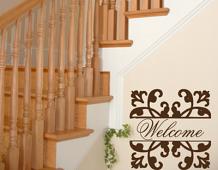 Welcome Glass Block Decal 