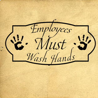 Employees Must Wash Hands | Wall Decals 