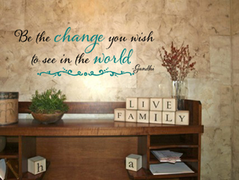Be The Change | Wall Decals 