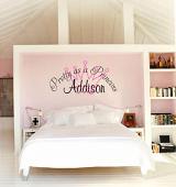 Pretty as a Princess Monogram l Wall Decals