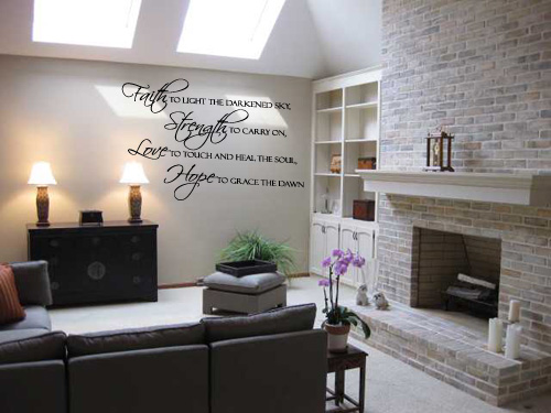 Faith Strength Love Hope | Wall Decals