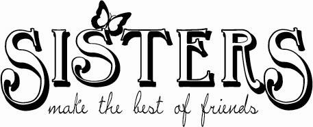 Sisters Best Friends Butterfly | Wall Decals
