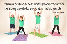 Children Exercise Wall Decals  