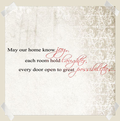 May Our Home Know Joy Laughter Possibilities Wall Decals  