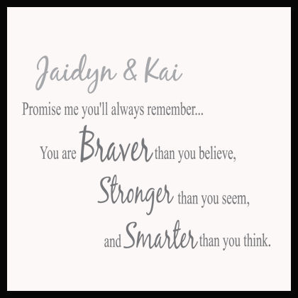 Promise Me You'll Remember Names Wall Decals   