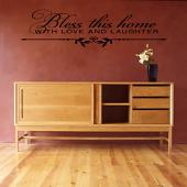 Bless Home Love Laughter Wall Decals  