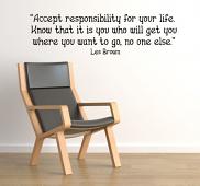Accept Responsibility Wall Decals   