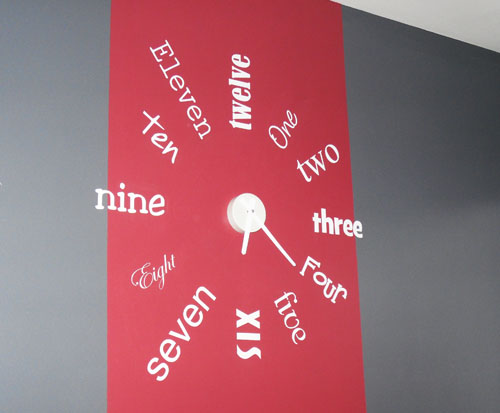 One To Twelve Wall Decals   