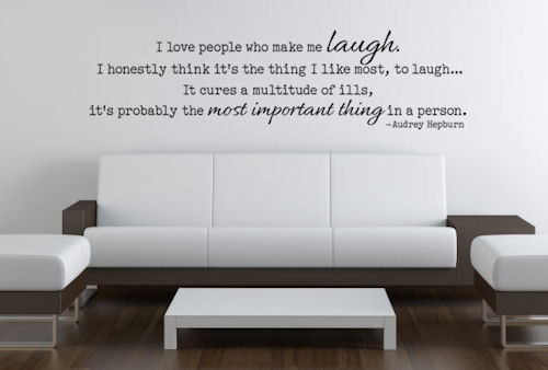 Love People Who Make Me Laugh Wall Decals  