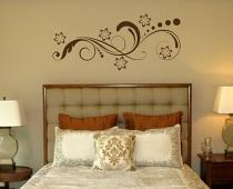 Swirl & Flower Dot Embellishment Wall Decals   