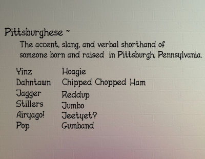 Pittsburghese Definition Wall Decals  