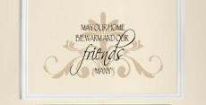 May Our Home... Friends | Wall Decals