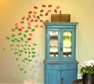 Seasonal Trees Extra Leaves Wall Decals   