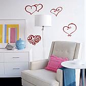 Heart Pack II Wall Decals  