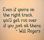 Even If You're On Right Track Will Rogers Wall Decals   